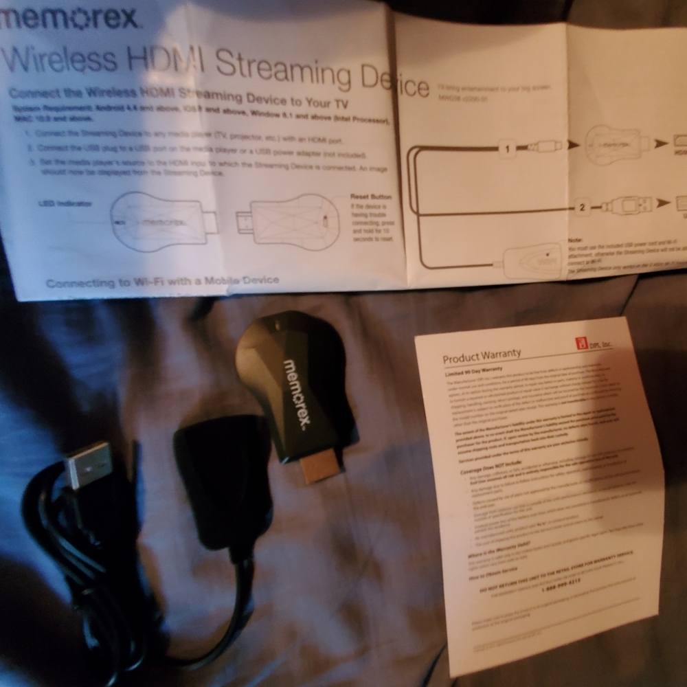 Memorex HDMI streaming Device & DP to HDMI adapter